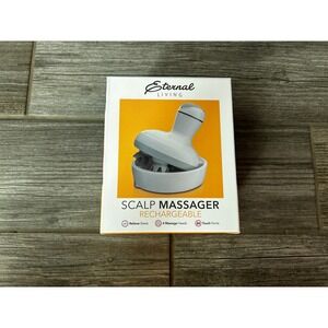 Eternal Living Scalp Massager Rechargeable Relieve Stress Hair Growth New in Box